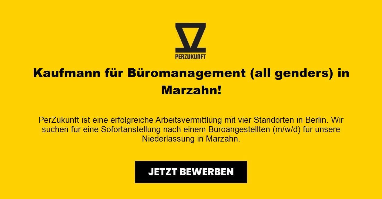 Kaufmann für Büromanagement (all genders) in Marzahn!
