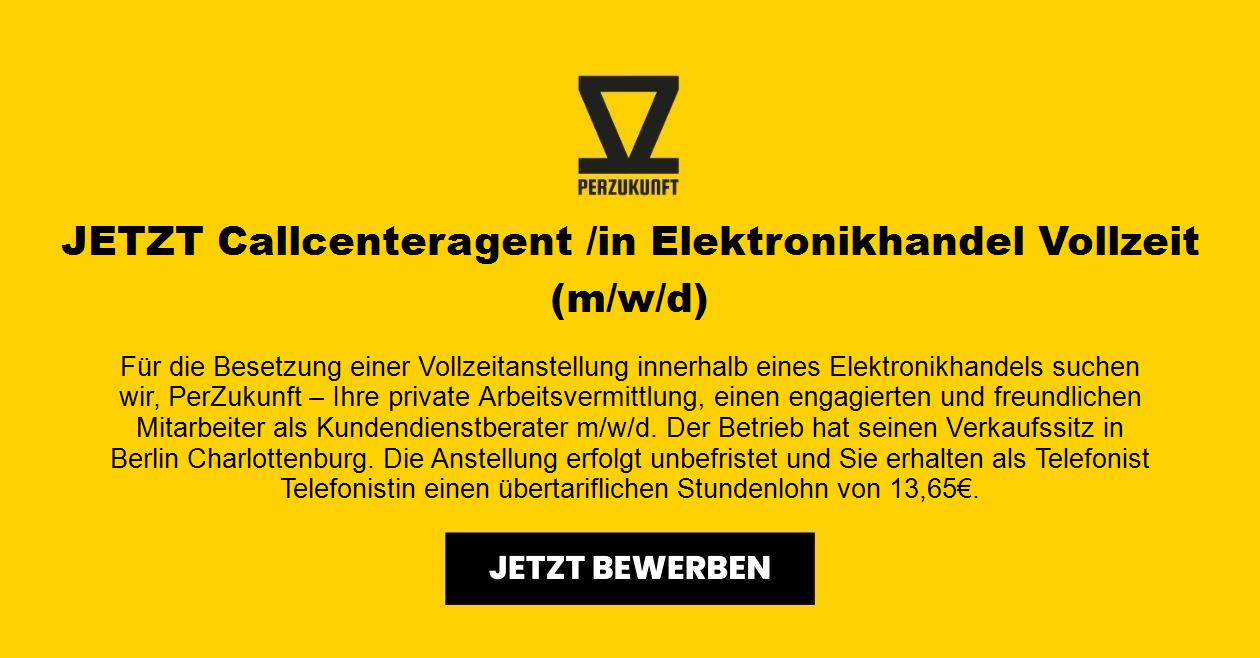 JETZT Callcenteragent /in Elektronikhandel Vollzeit (m/w/d)