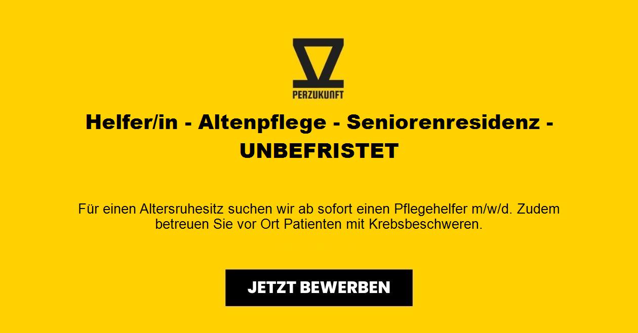 Helfer/in - Altenpflege - Seniorenresidenz - UNBEFRISTET