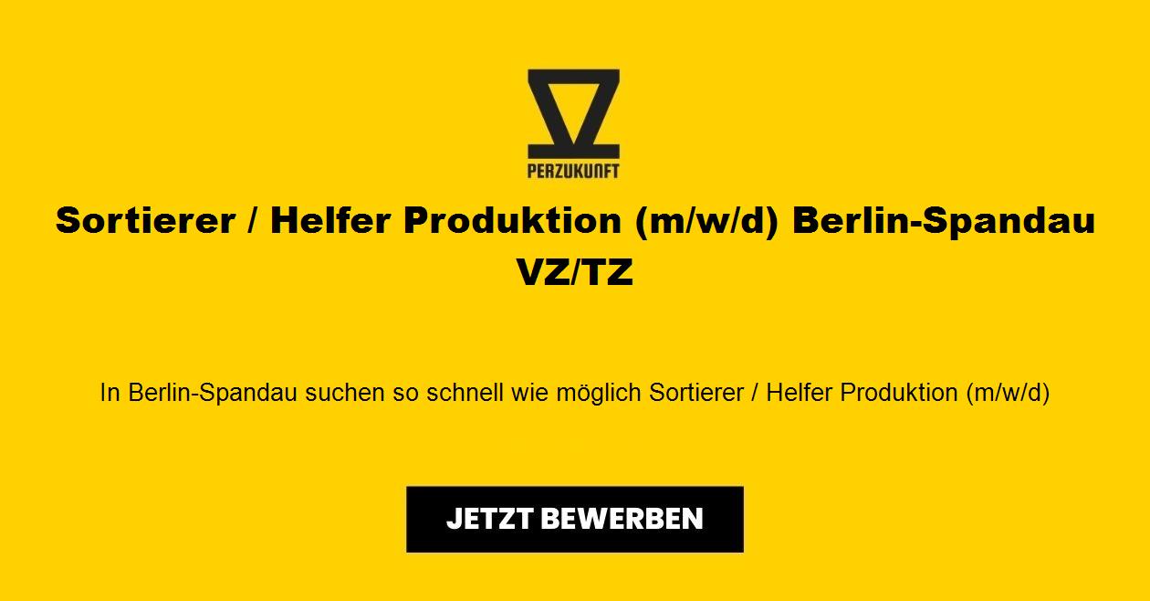 Sortierer / Helfer Produktion (m/w/d) Berlin-Spandau VZ/TZ