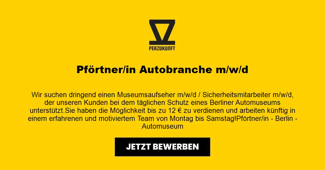 Pförtner/in Autobranche m/w/d