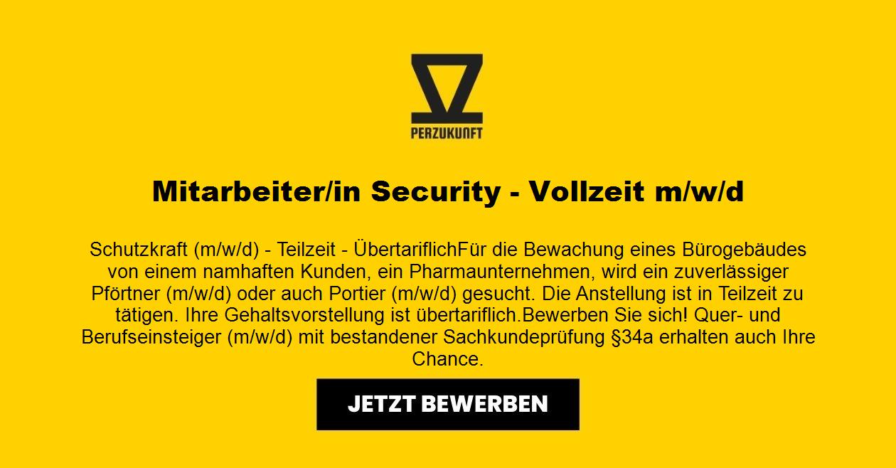Mitarbeiter/in Security - Vollzeit m/w/d