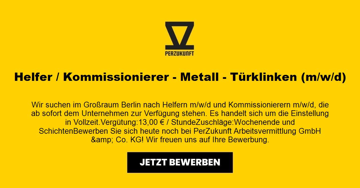 Helfer / Kommissionierer - Metall - Türklinken (m/w/d)