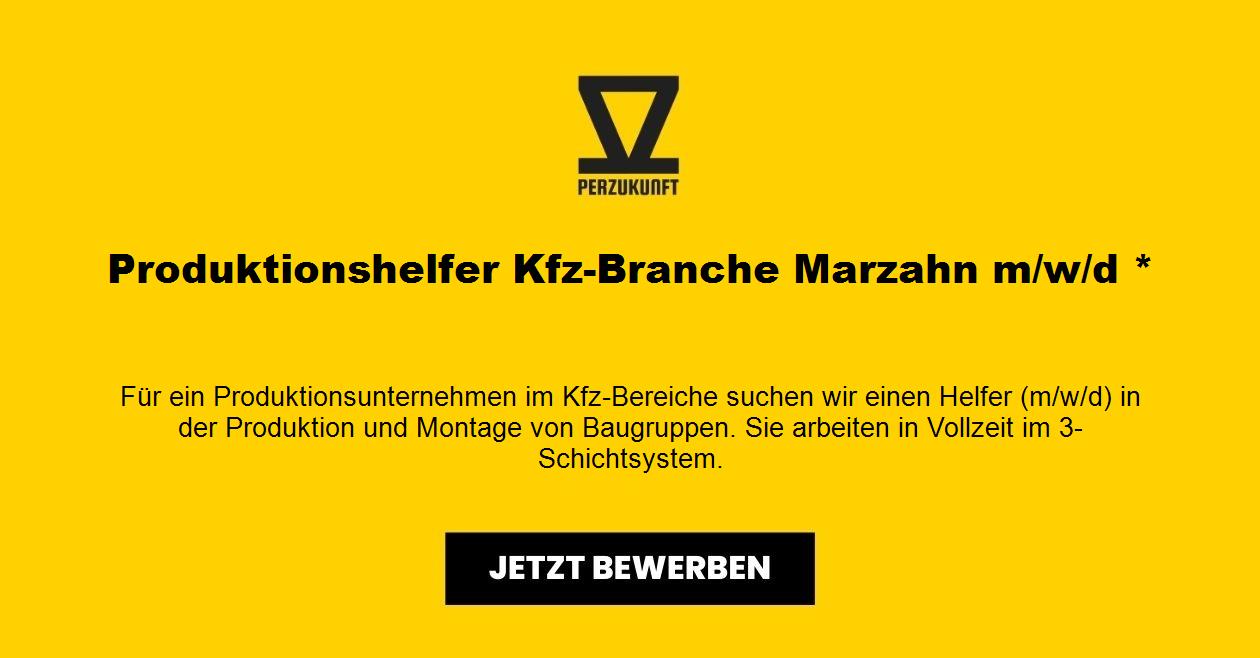 Produktionshelfer Kfz-Branche Marzahn m/w/d *