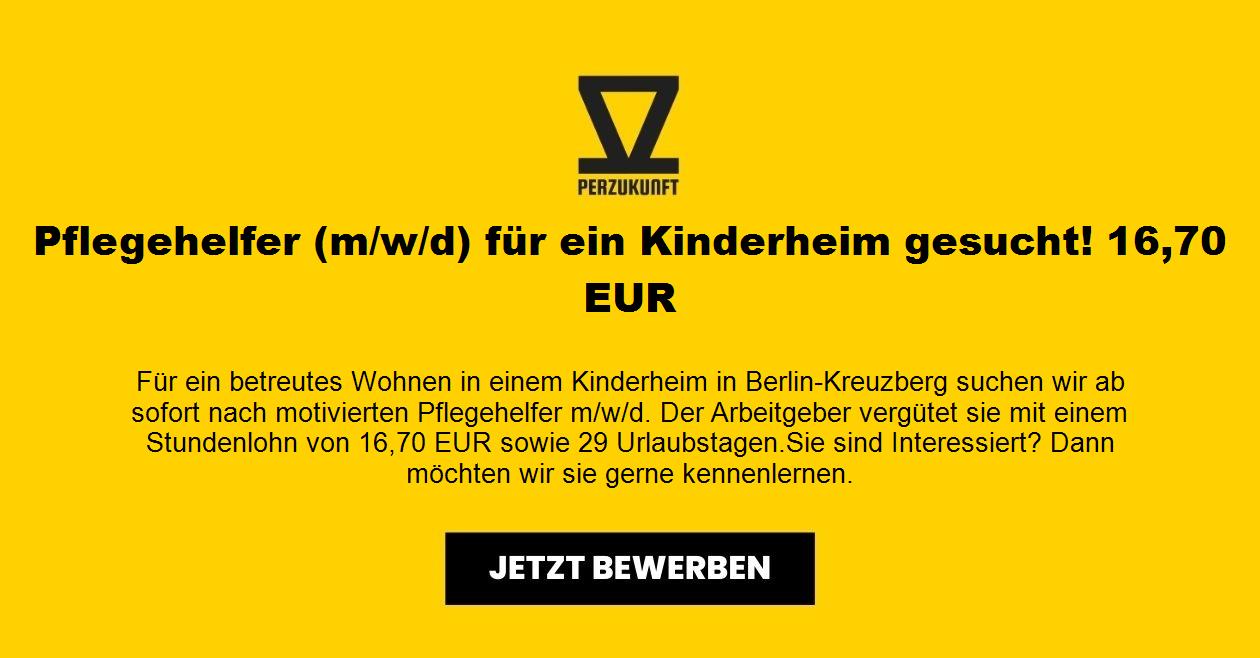 Pflegehelfer (m/w/d) für ein Kinderheim gesucht! 17,91 EUR