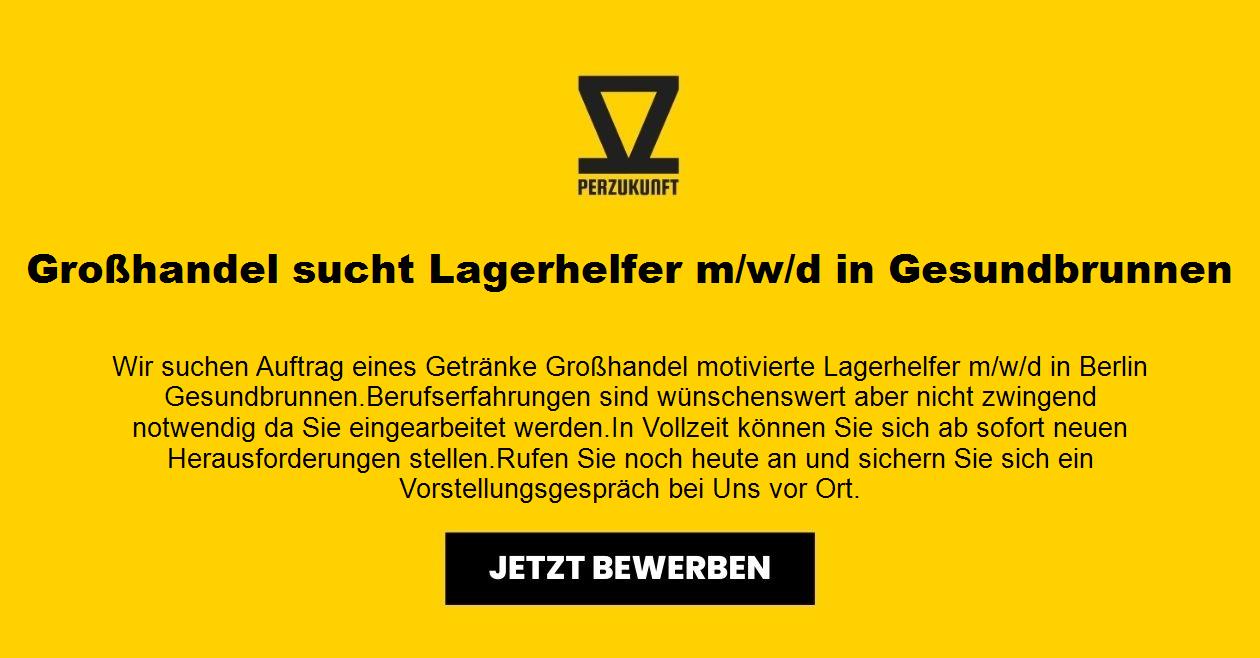 Großhandel sucht Lagerhelfer m/w/d in Gesundbrunnen
