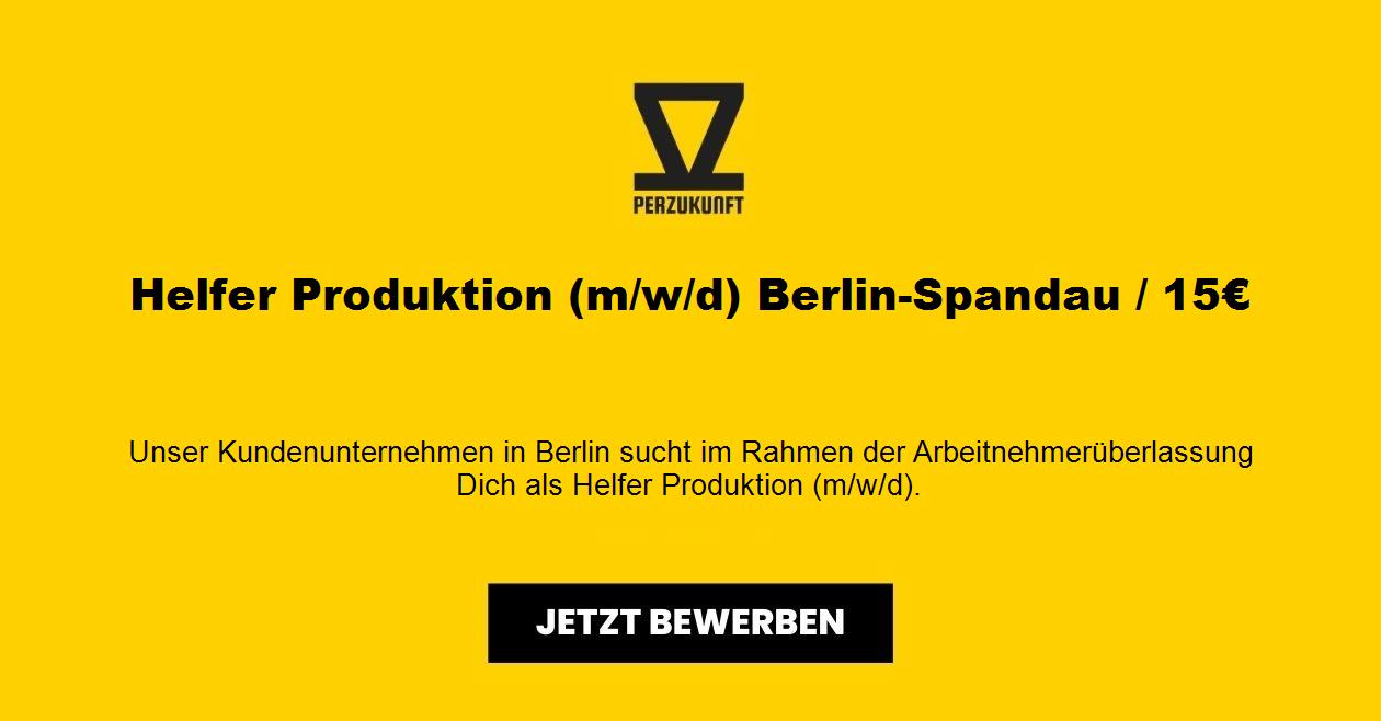 Helfer Produktion (m/w/d) Berlin-Spandau / 16,04€