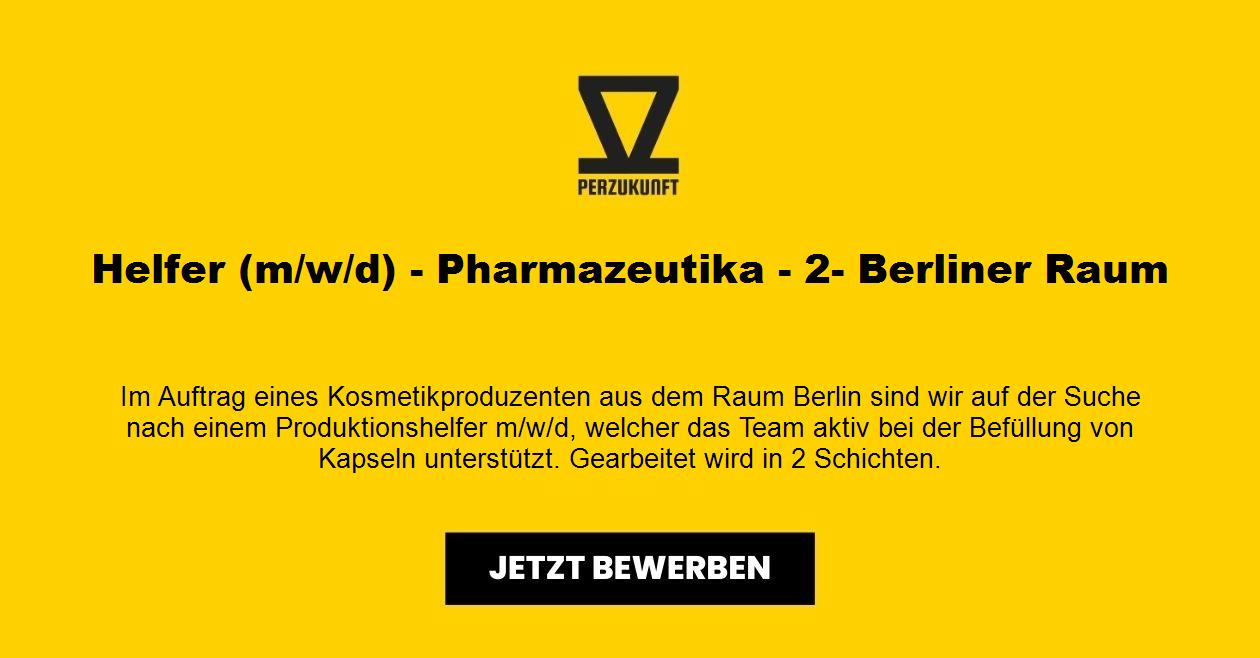 Helfer (m/w/d) - Pharmazeutika - 2- Berliner Raum