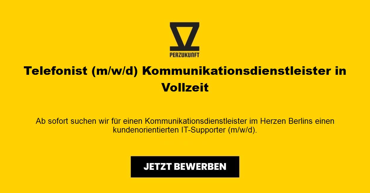 Telefonist (m/w/d) Kommunikationsdienstleister in Vollzeit