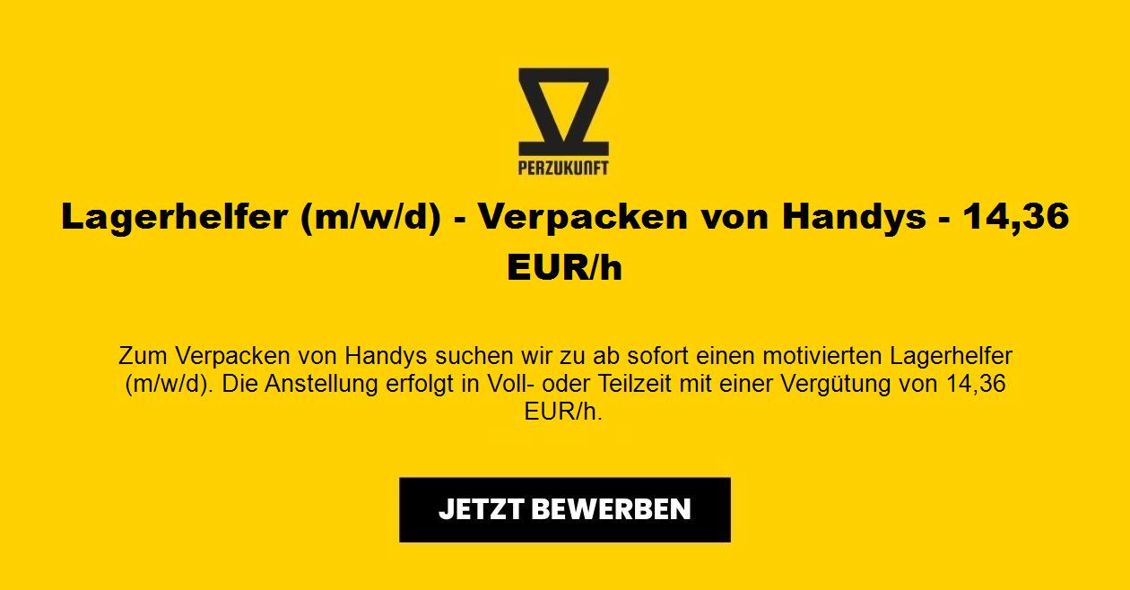 Lagerhelfer (m/w/d) - Verpacken von Handys - 15,88 EUR/h