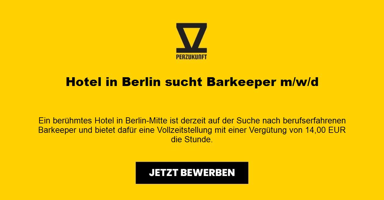 Hotel in Berlin sucht Barkeeper m/w/d