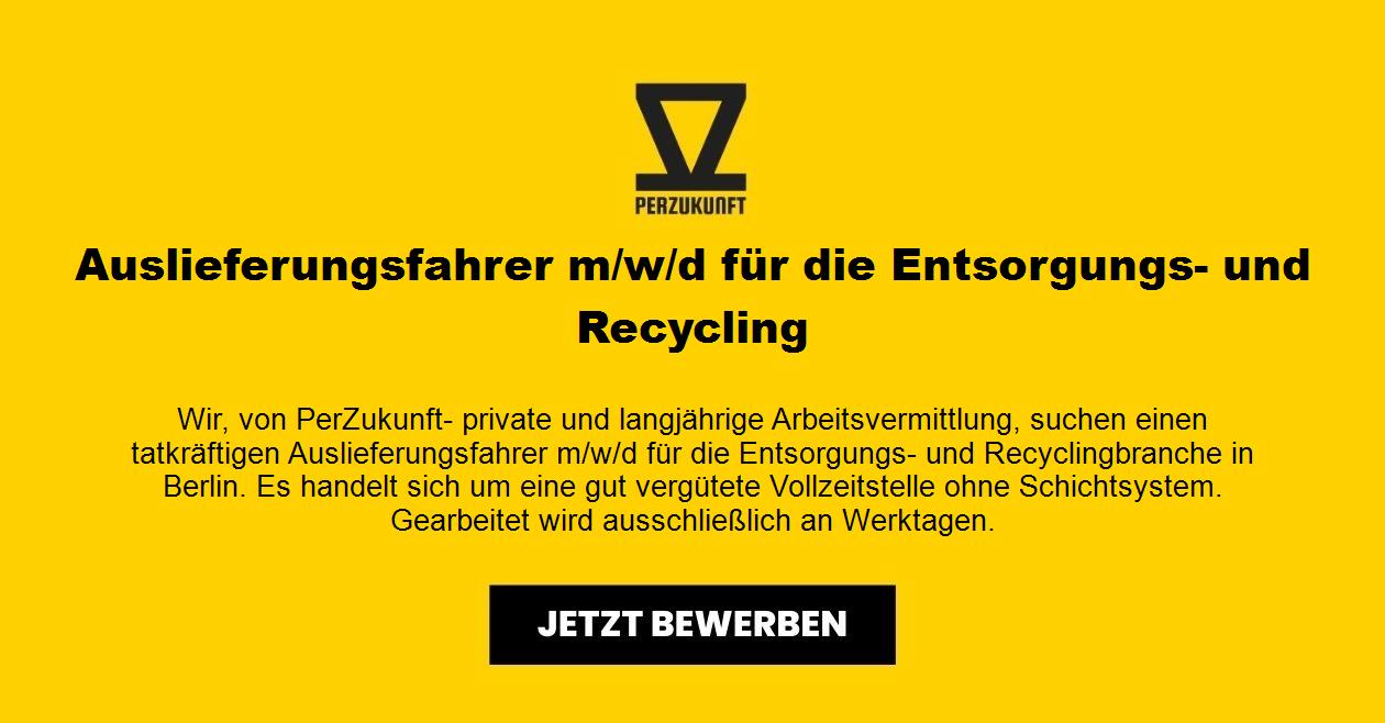 Auslieferungsfahrer m/w/d für die Entsorgungs- und Recycling