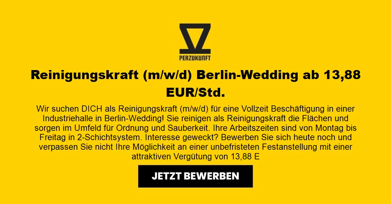 Reinigungskraft (m/w/d) Berlin-Wedding ab 14,84 EUR/Std.