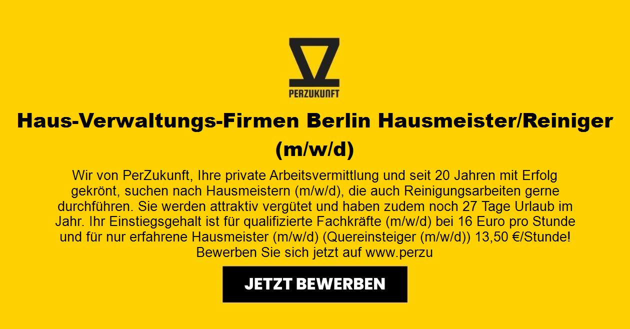 Haus-Verwaltungs-Firmen Berlin Hausmeister/Reiniger (m/w/d)