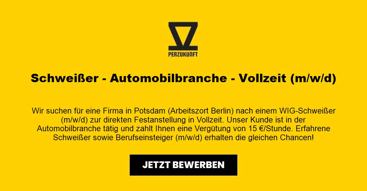 Schweißer - Automobilbranche - Vollzeit (m/w/d)