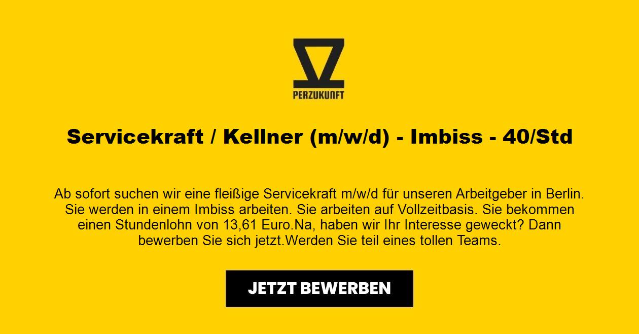 Servicekraft / Kellner (m/w/d) - Imbiss - 40/Std