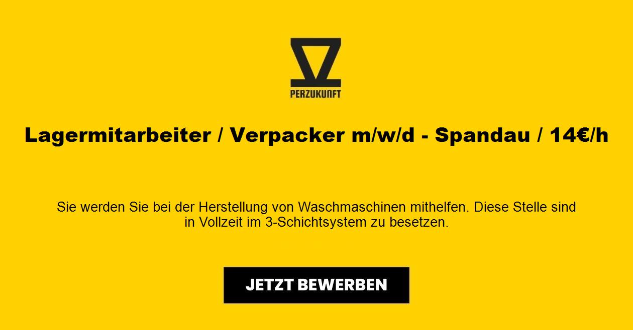 Lagermitarbeiter / Verpacker m/w/d - Spandau / 14,97€/h