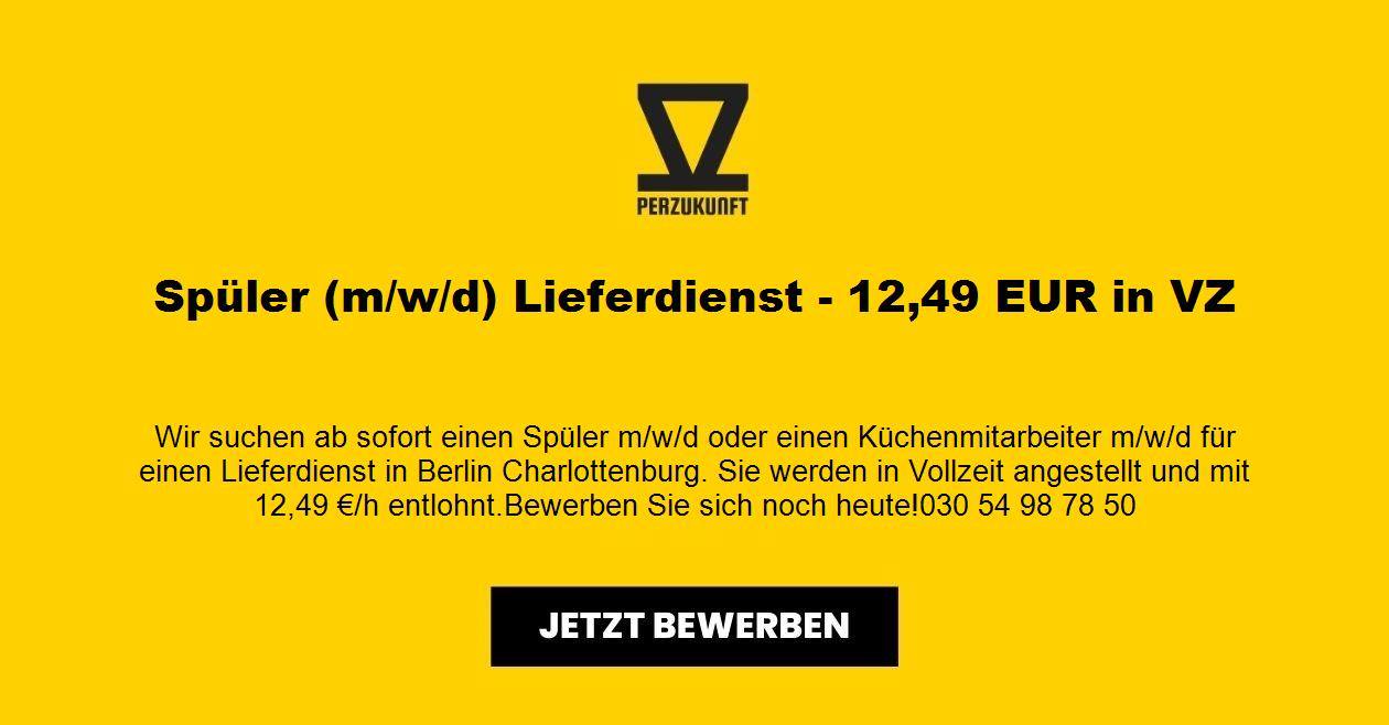 Spüler (m/w/d) Lieferdienst - 12,49 EUR in VZ