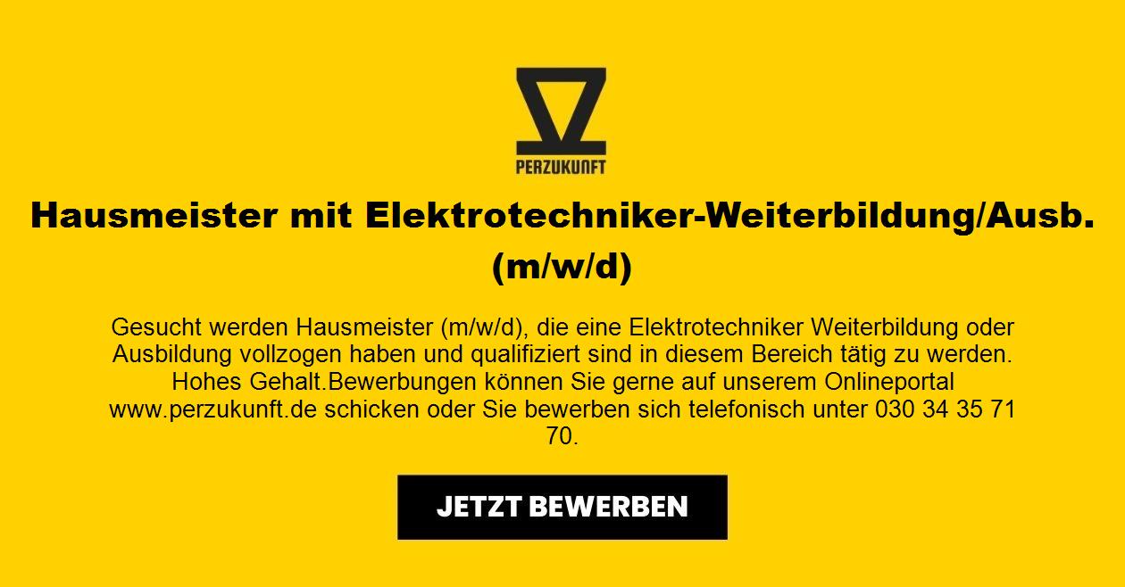 Hausmeister mit Elektrotechniker-Weiterbildung/Ausb. (m/w/d)