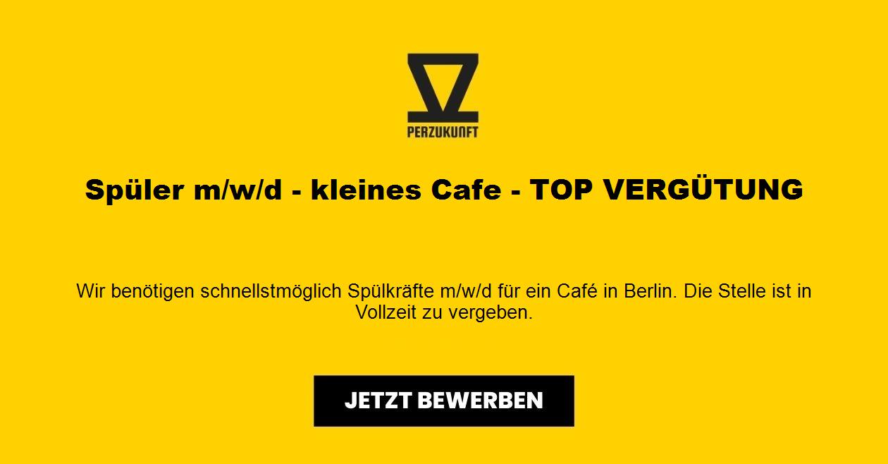 Spüler m/w/d - kleines Cafe - TOP VERGÜTUNG