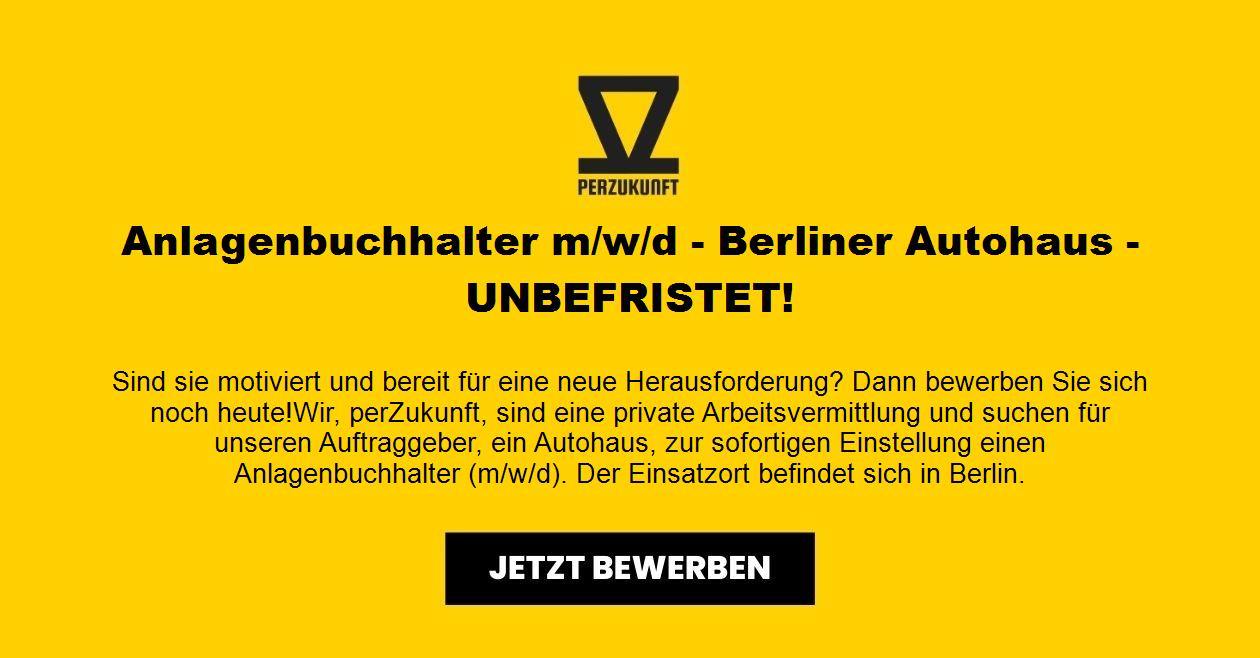 Anlagenbuchhalter m/w/d - Berliner Autohaus - UNBEFRISTET!