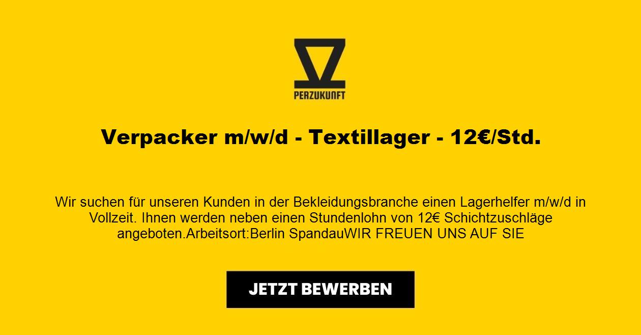 Verpacker m/w/d - Textillager - 12,83€/Std.