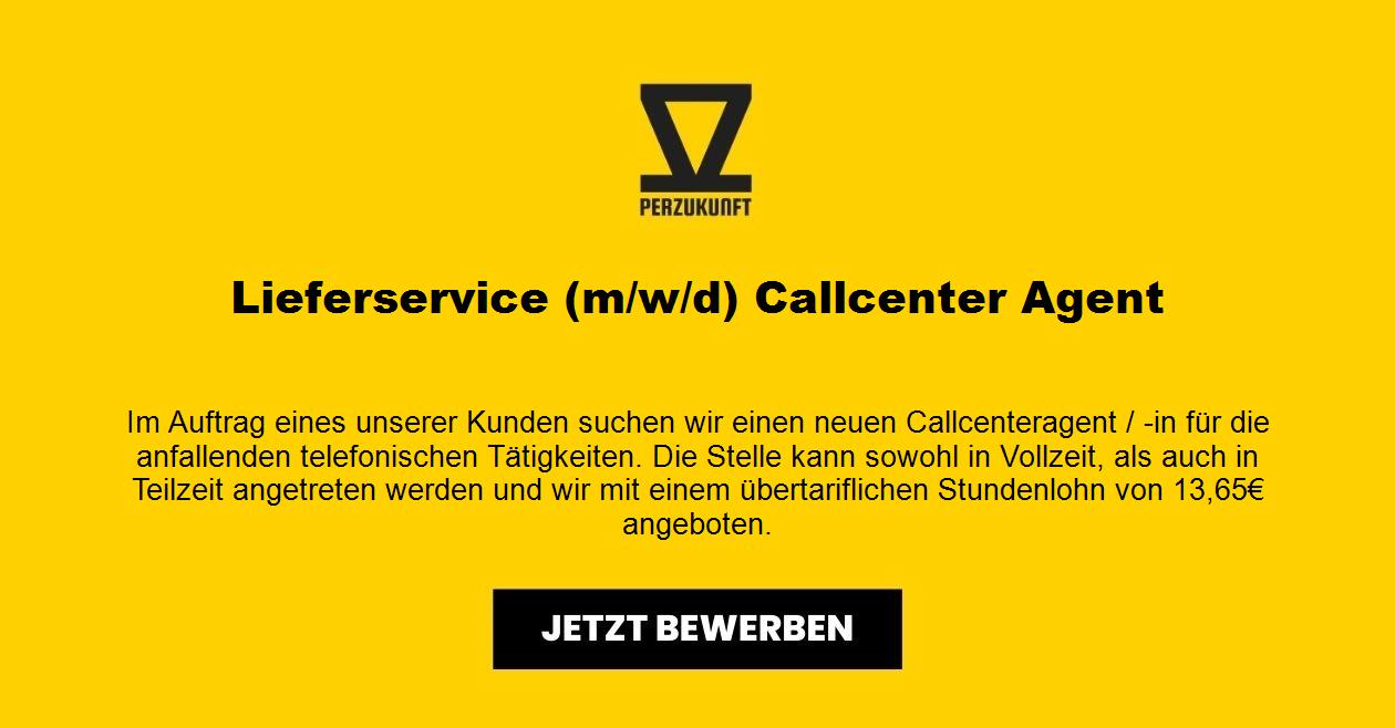 Lieferservice (m/w/d) Callcenter Agent