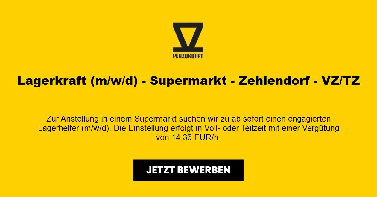 Lagerkraft (m/w/d) - Supermarkt - Zehlendorf - VZ/TZ