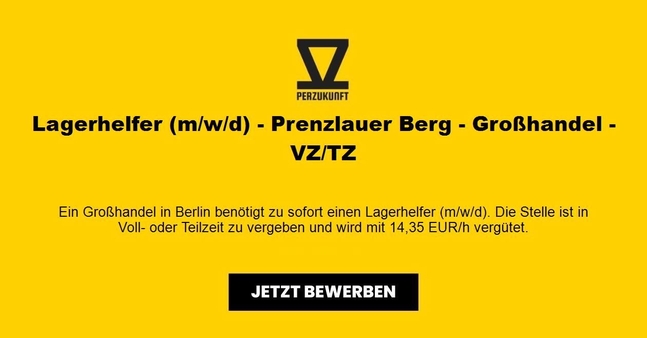 Lagerhelfer (m/w/d) - Prenzlauer Berg - Großhandel - VZ/TZ