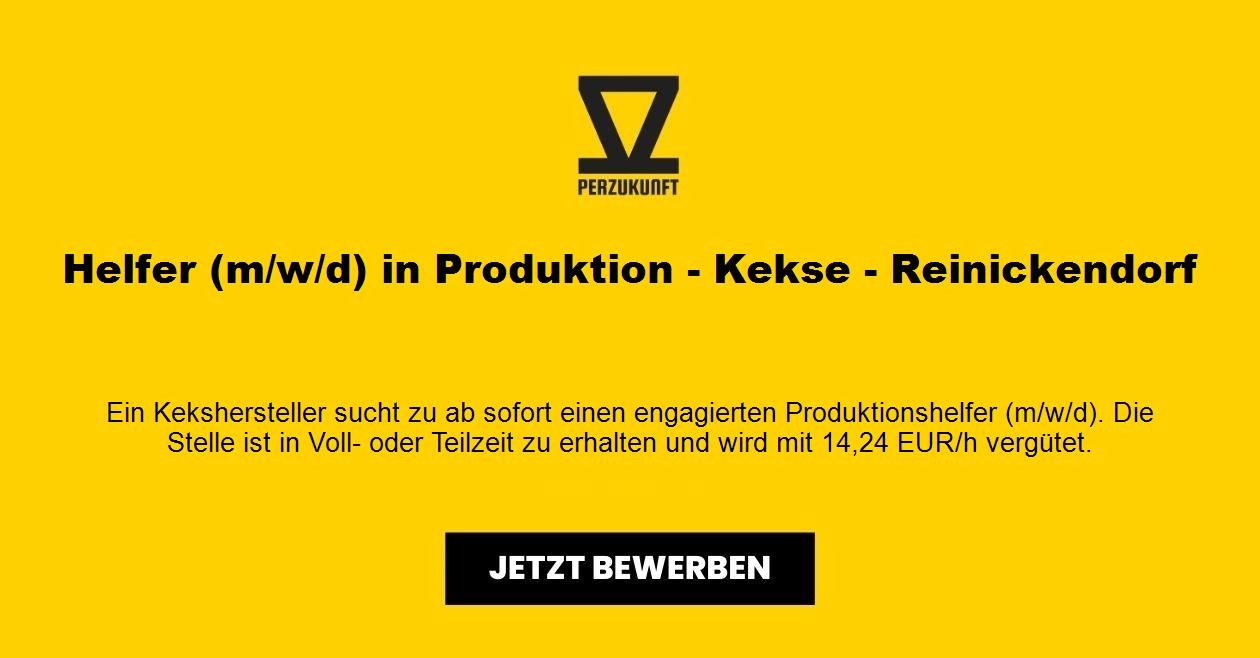 Helfer (m/w/d) in Produktion - Kekse - Reinickendorf