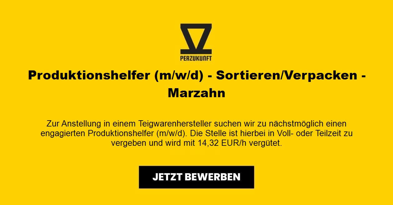 Produktionshelfer (m/w/d) - Sortieren/Verpacken - Marzahn