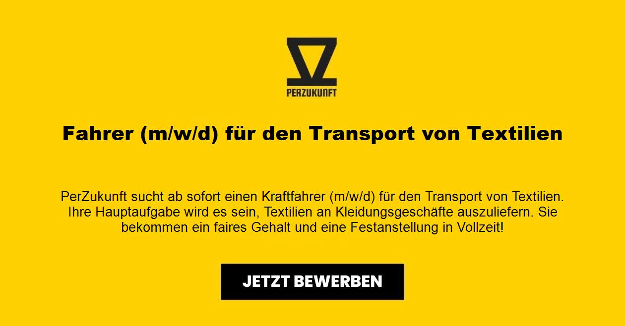 Fahrer (m/w/d) für den Transport von Textilien
