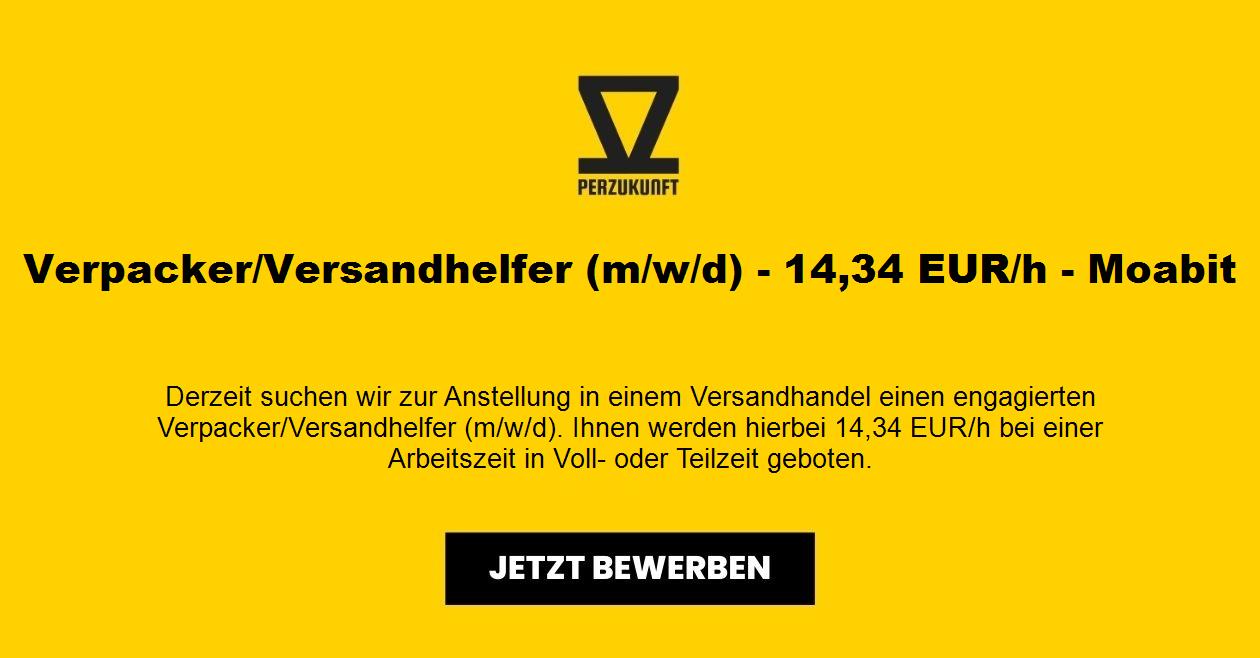 Verpacker/Versandhelfer (m/w/d) - 14,34 EUR/h - Moabit
