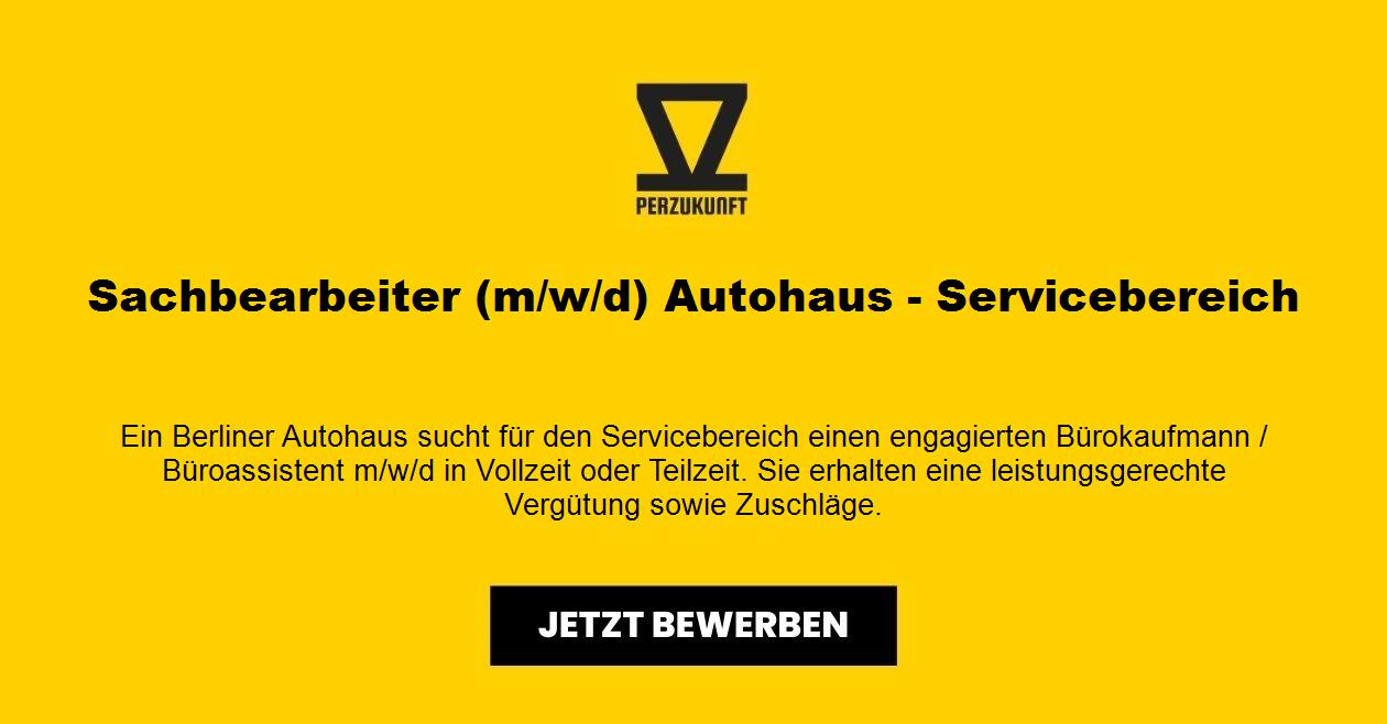 Sachbearbeiter (m/w/d) Autohaus - Servicebereich