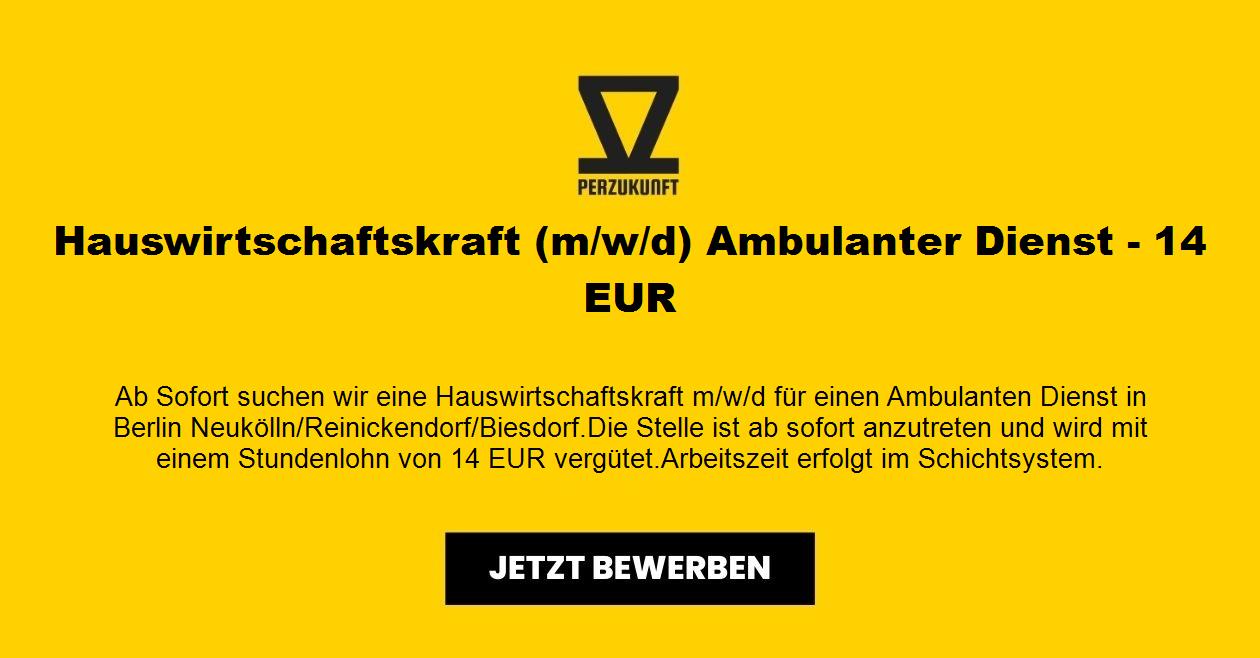 Hauswirtschaftskraft (m/w/d) Ambulanter Dienst - 14,97 EUR