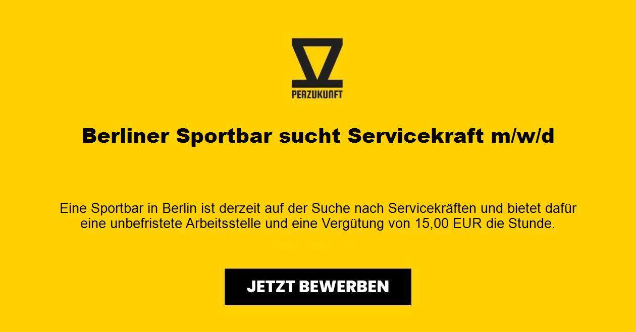 Berliner Sportbar sucht Servicekraft m/w/d
