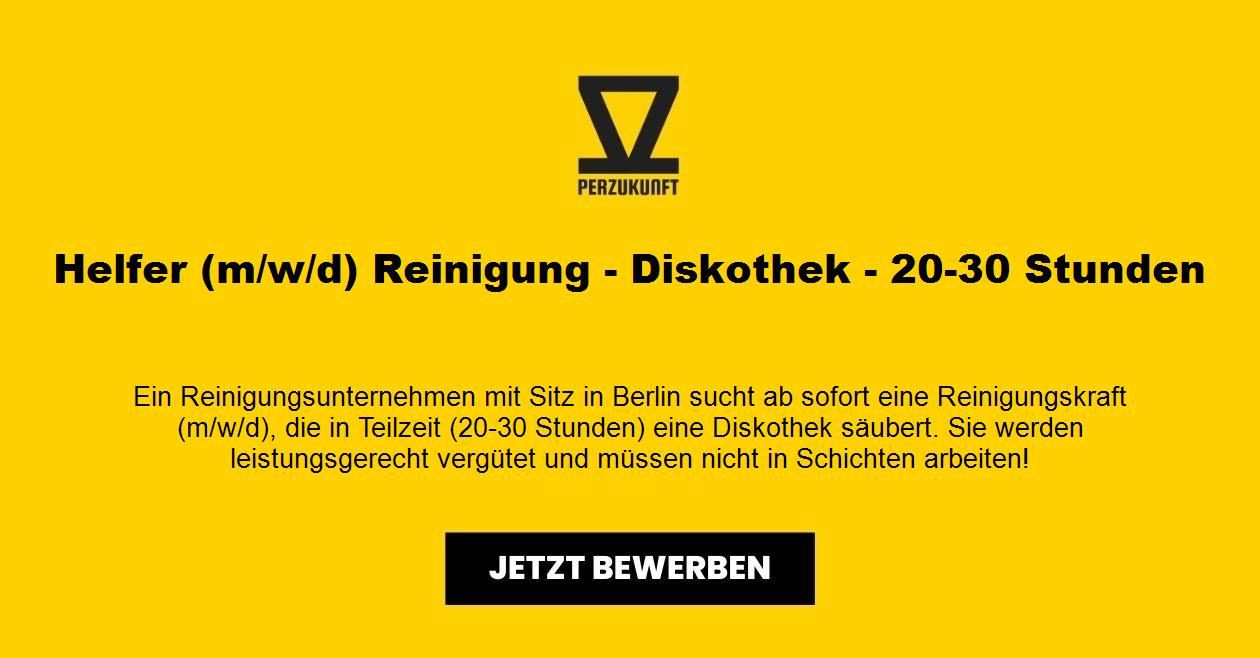 Helfer (m/w/d) Reinigung - Diskothek - 20-30 Stunden