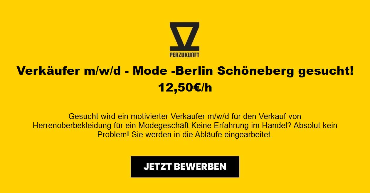 Verkäufer m/w/d - Mode -Berlin Schöneberg gesucht! 12,50€/h