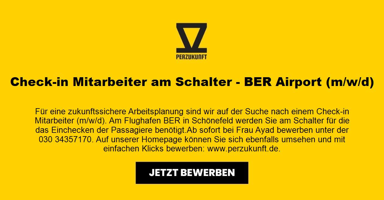 Check-in Mitarbeiter am Schalter - BER Airport (m/w/d)