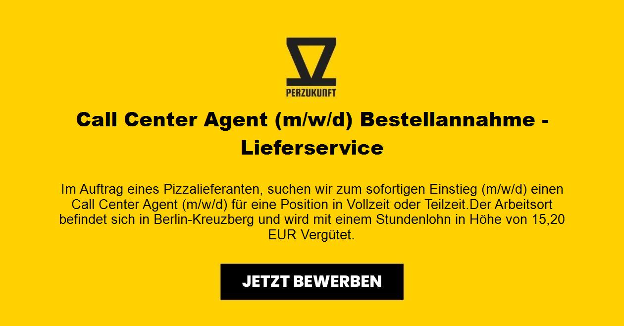 Call Center Agent (m/w/d) Bestellannahme - Lieferservice