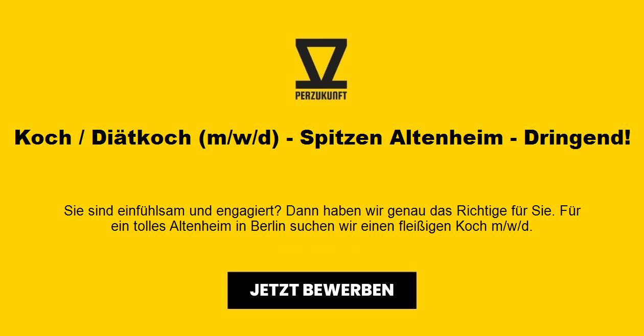 Koch / Diätkoch (m/w/d) - Spitzen Altenheim - Dringend!