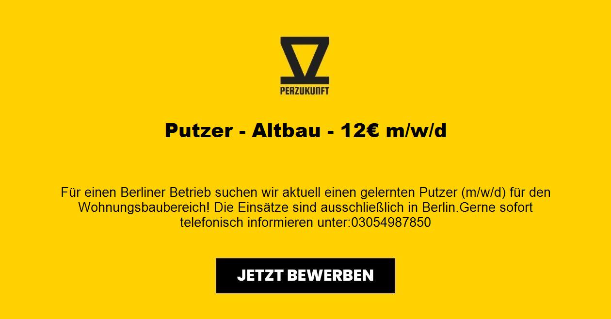 Putzer - Altbau - 12,83€ m/w/d