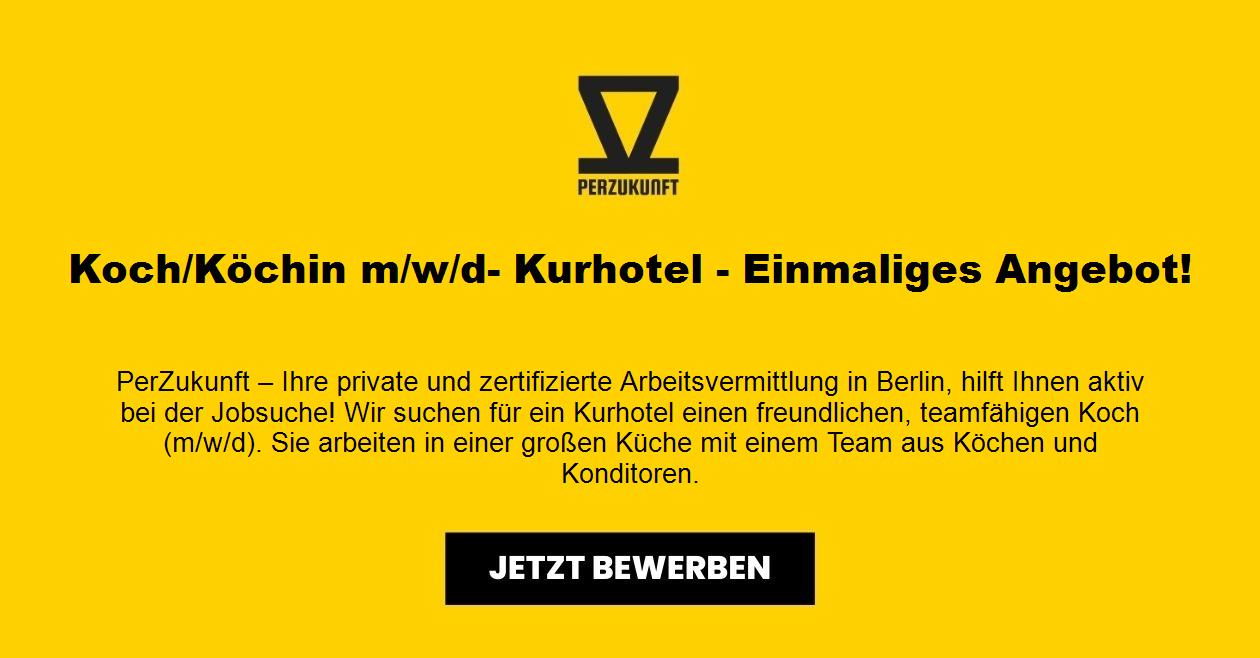 Koch/Köchin m/w/d- Kurhotel - Einmaliges Angebot!