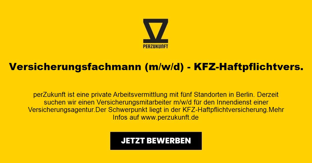 Versicherungsfachmann (m/w/d) - KFZ-Haftpflichtvers.