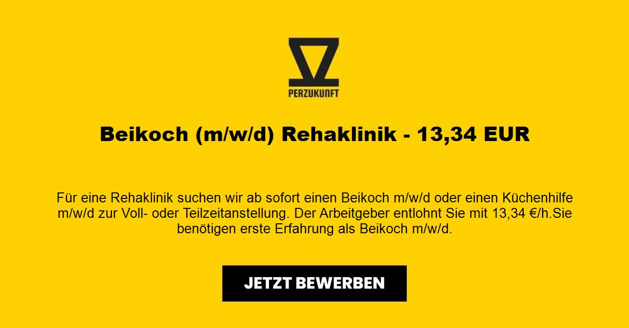 Beikoch (m/w/d) Rehaklinik - 14,27 EUR