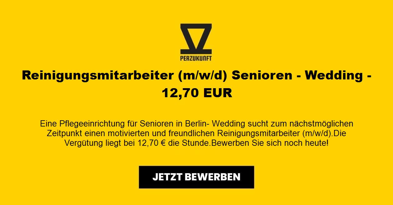 Reinigungsmitarbeiter (m/w/d) Senioren - Wedding - 13,58 EUR