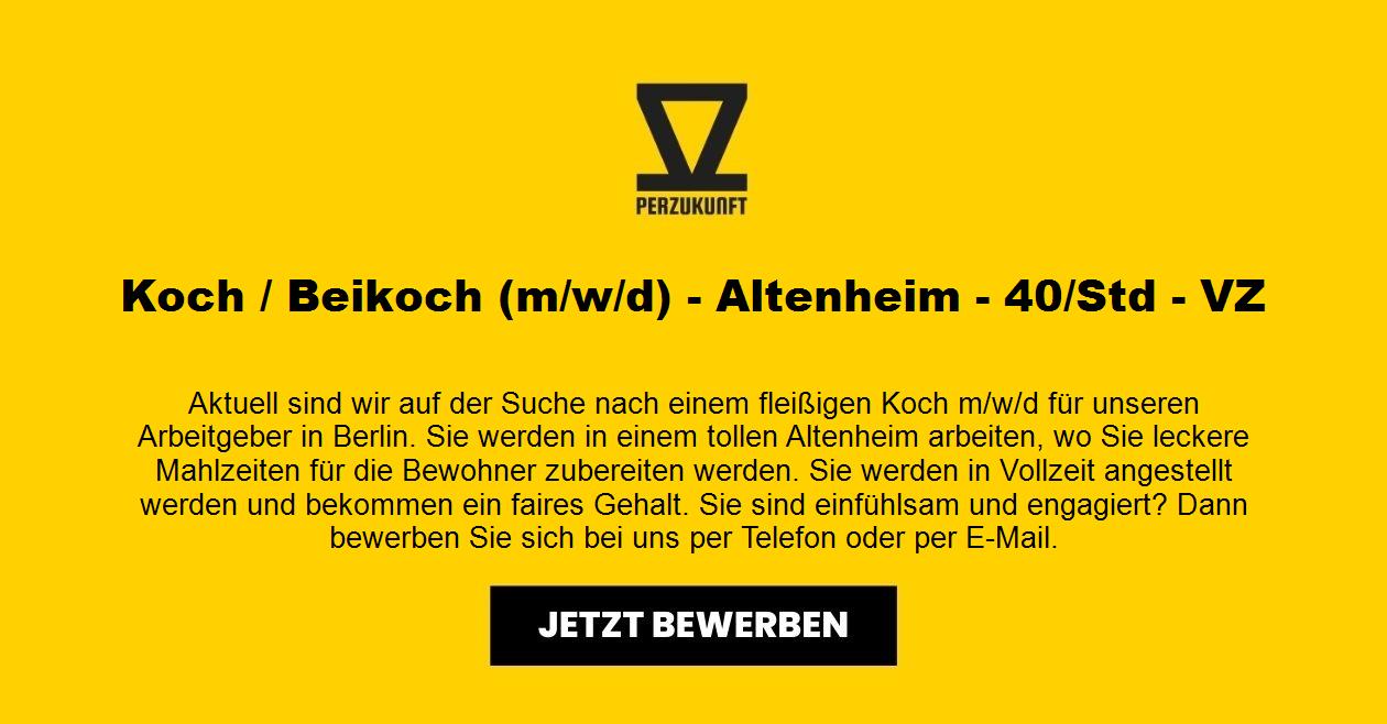 Koch / Beikoch (m/w/d) - Altenheim - 40/Std - VZ