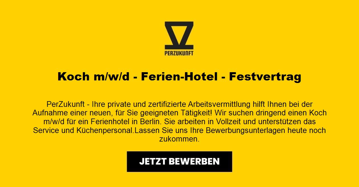 Koch m/w/d - Ferien-Hotel - Festvertrag