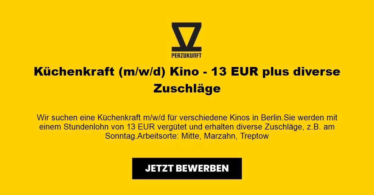 Küchenkraft (m/w/d) Kino - 13,90 EUR plus diverse Zuschläge