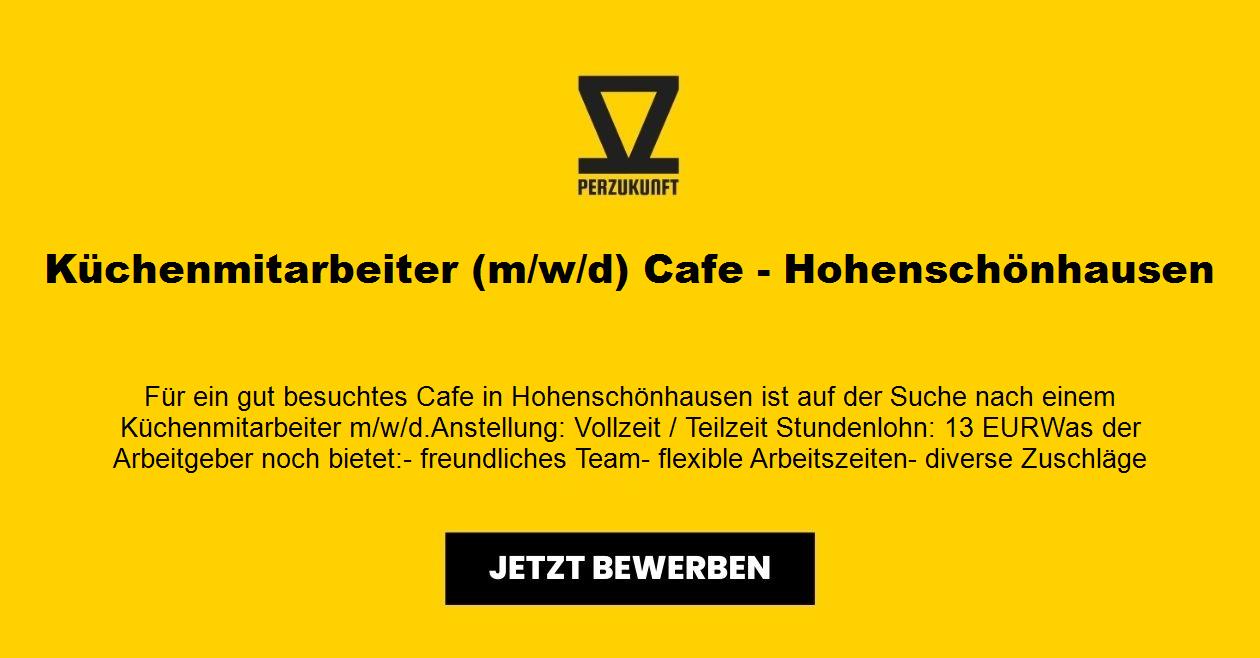 Küchenmitarbeiter (m/w/d) Cafe - Hohenschönhausen